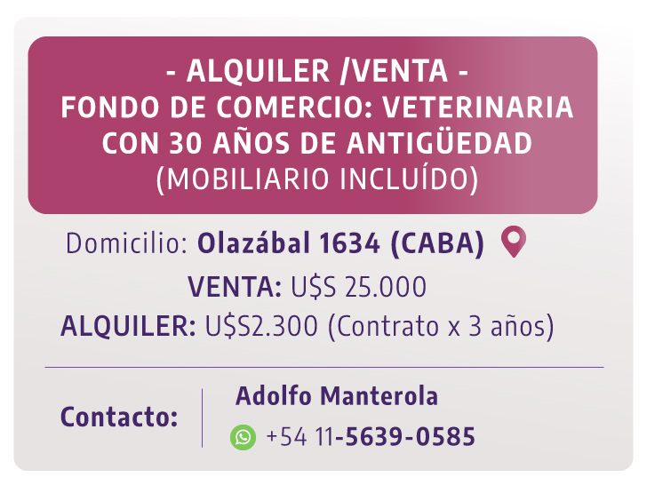 Avisos Vet VENTA ALQ 17 10 24