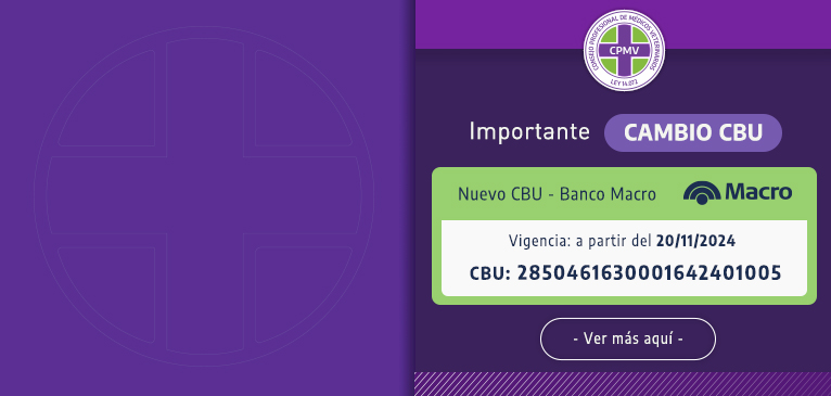 Importante: cambio de CBU